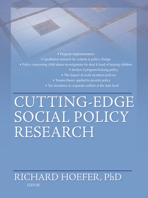 cover image of Cutting-Edge Social Policy Research